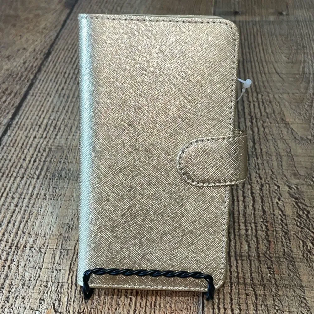 Michael Kors Saffiano Leather‎ Folio Case with 3 Card Slots for iPhone X xs new